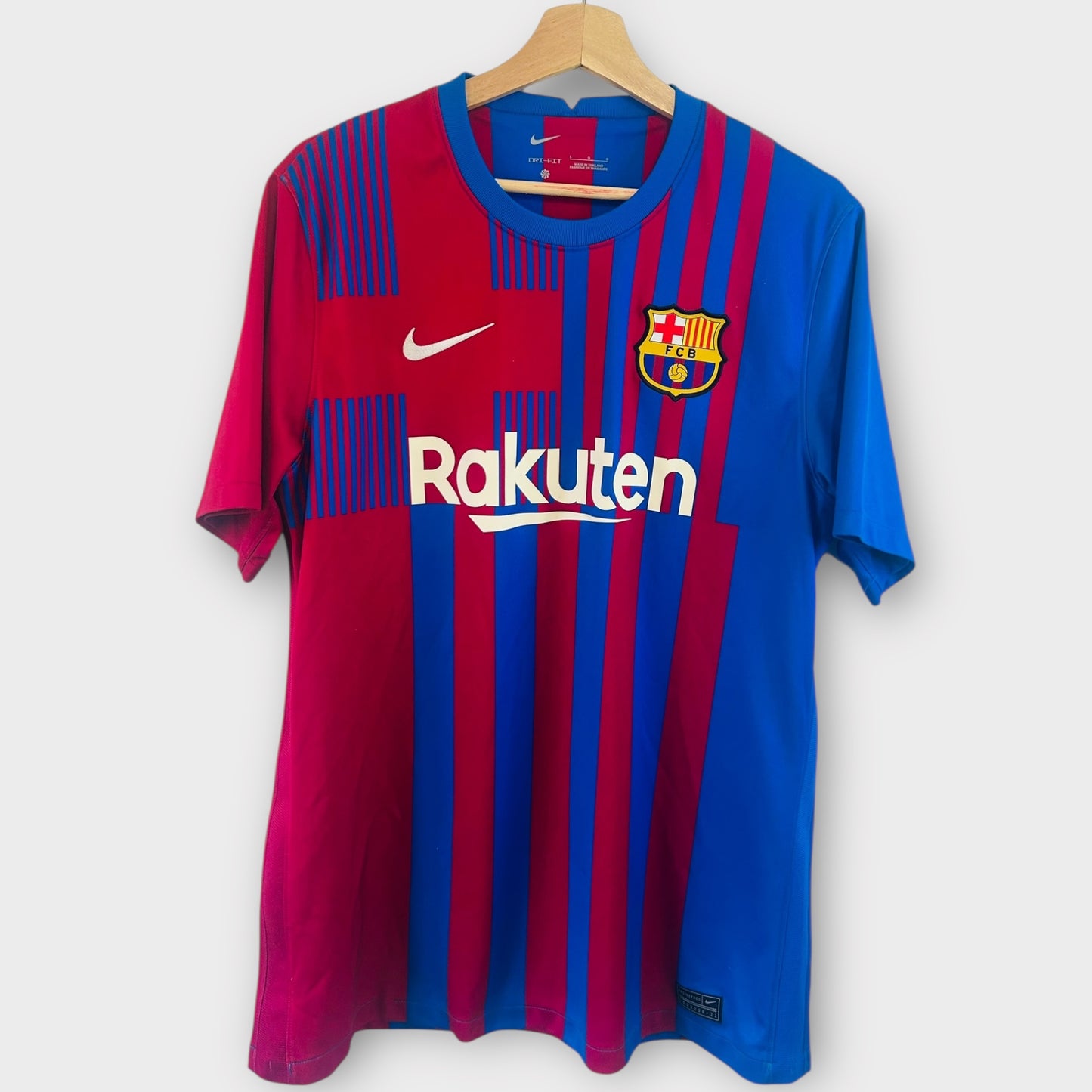 FC Barcelona 2021/22 Home - L. De Jong 17 (Large)