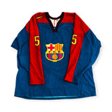 FC Barcelona 1998/99 Home Hockey Jersey - #5 (Large)