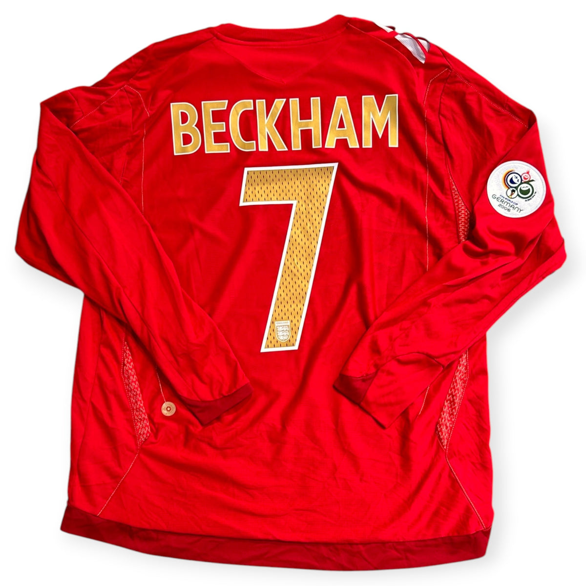 England 2006 Away Long Sleeve - Beckham 7 (XL) - KITLAUNCH