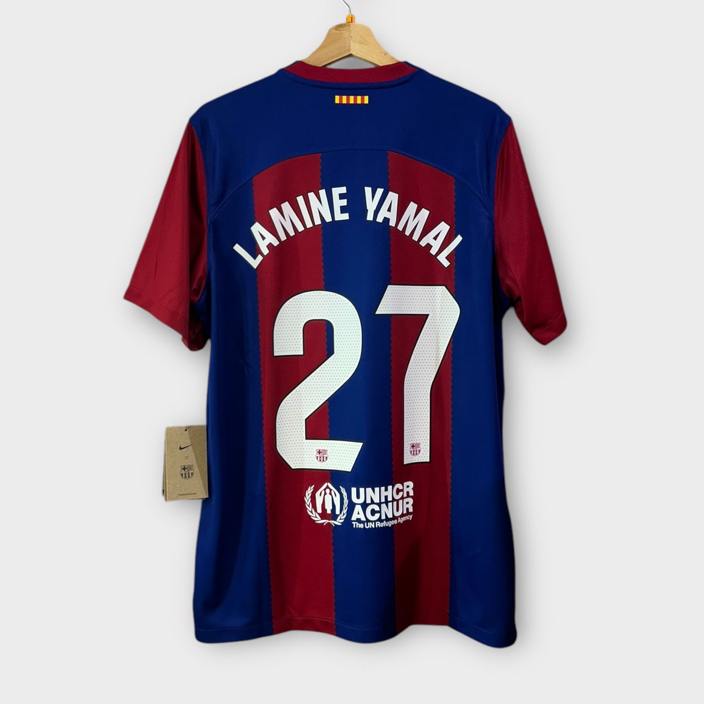 FC Barcelona 2023/24 Home - Lamine Yamal 27 (Large)