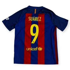 FC Barcelona 2016/17 Home - Suarez 9 (Large)