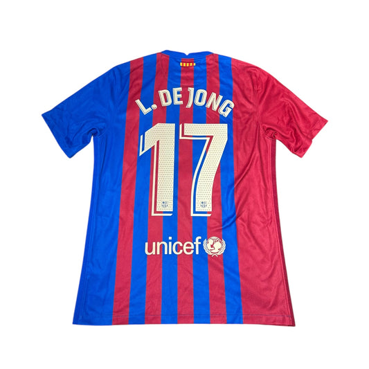 FC Barcelona 2021/22 Home - L. De Jong 17 (Medium)