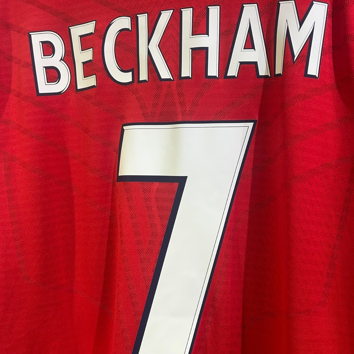 England 2008 Away Long Sleeve - Beckham 7 (Medium)