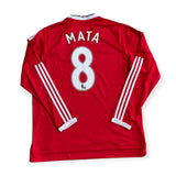 Manchester United 2015/16 Home Long Sleeve - Mata 8 (XL)