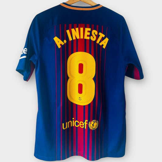FC Barcelona 2017/18 Home - Iniesta 8 (Medium)
