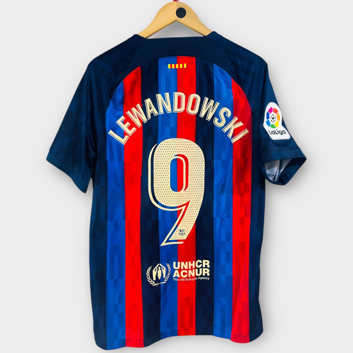 FC Barcelona 2022/23 Home - Lewandowski 9 (Large)
