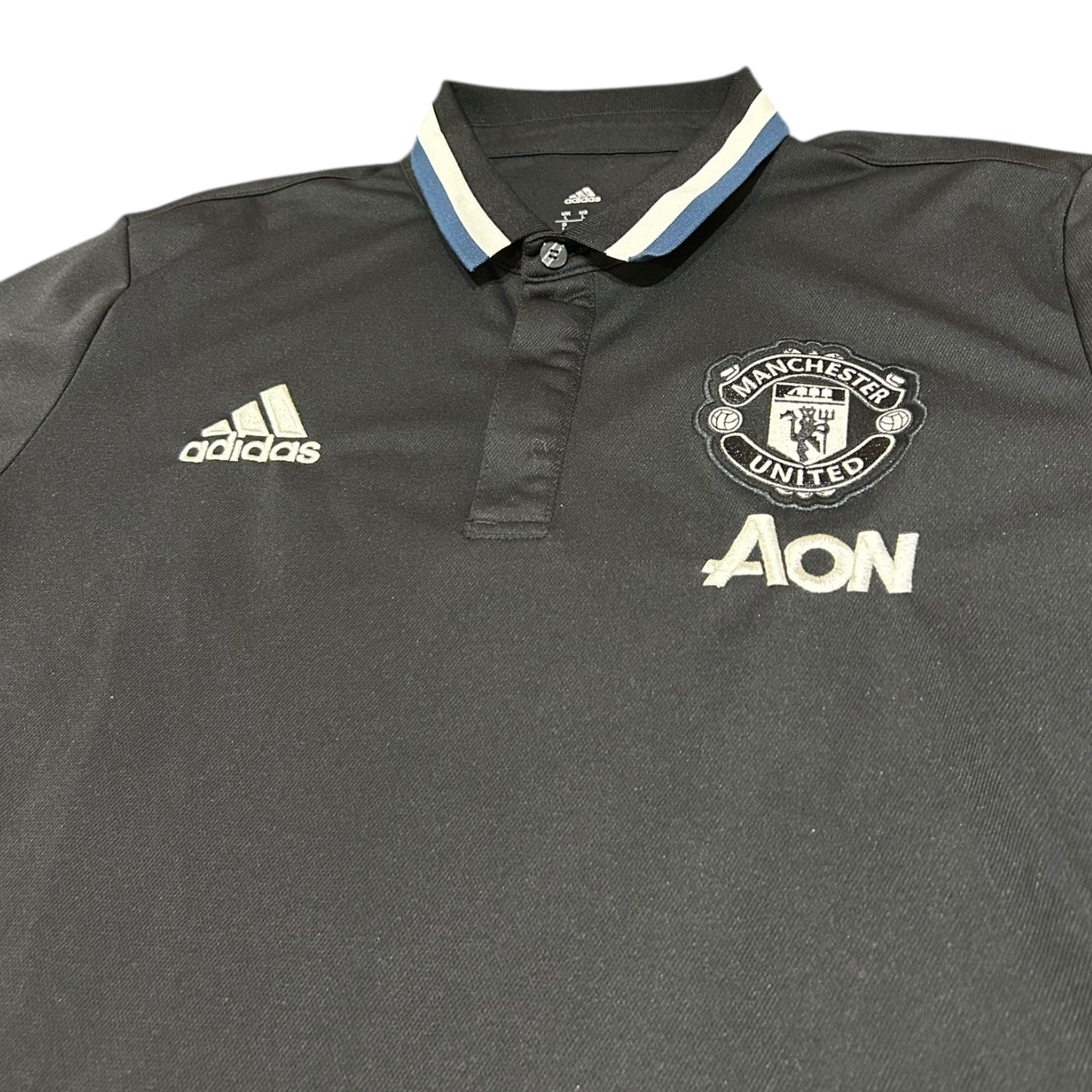 Manchester United 2017/18 Adidas Polo (Large)