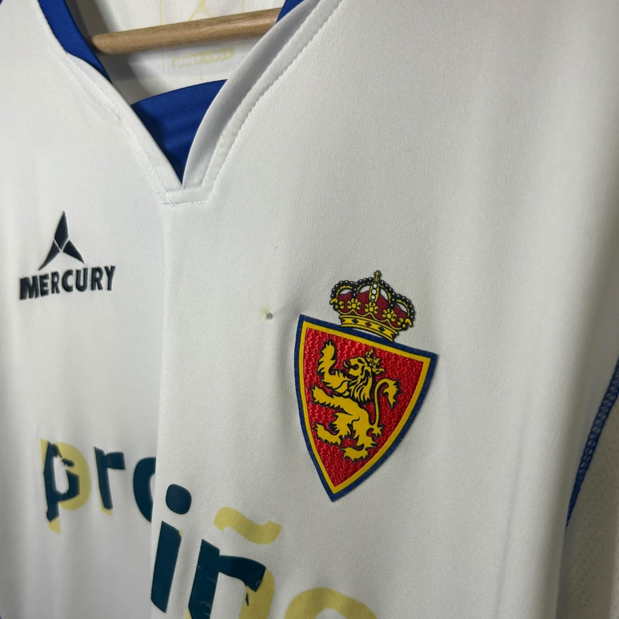 Real Zaragoza 2012/13 Home Match Issue L/S - J.Paredes 3 (Large) - KITLAUNCH