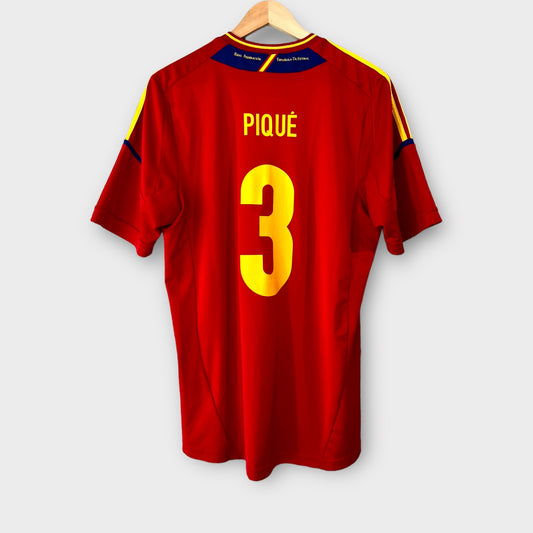 Spain 2012 Home Shirt - Piqué 3 (Medium)