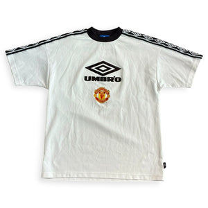 Manchester United FC 1997/98 White Umbro Pre Match (Medium)