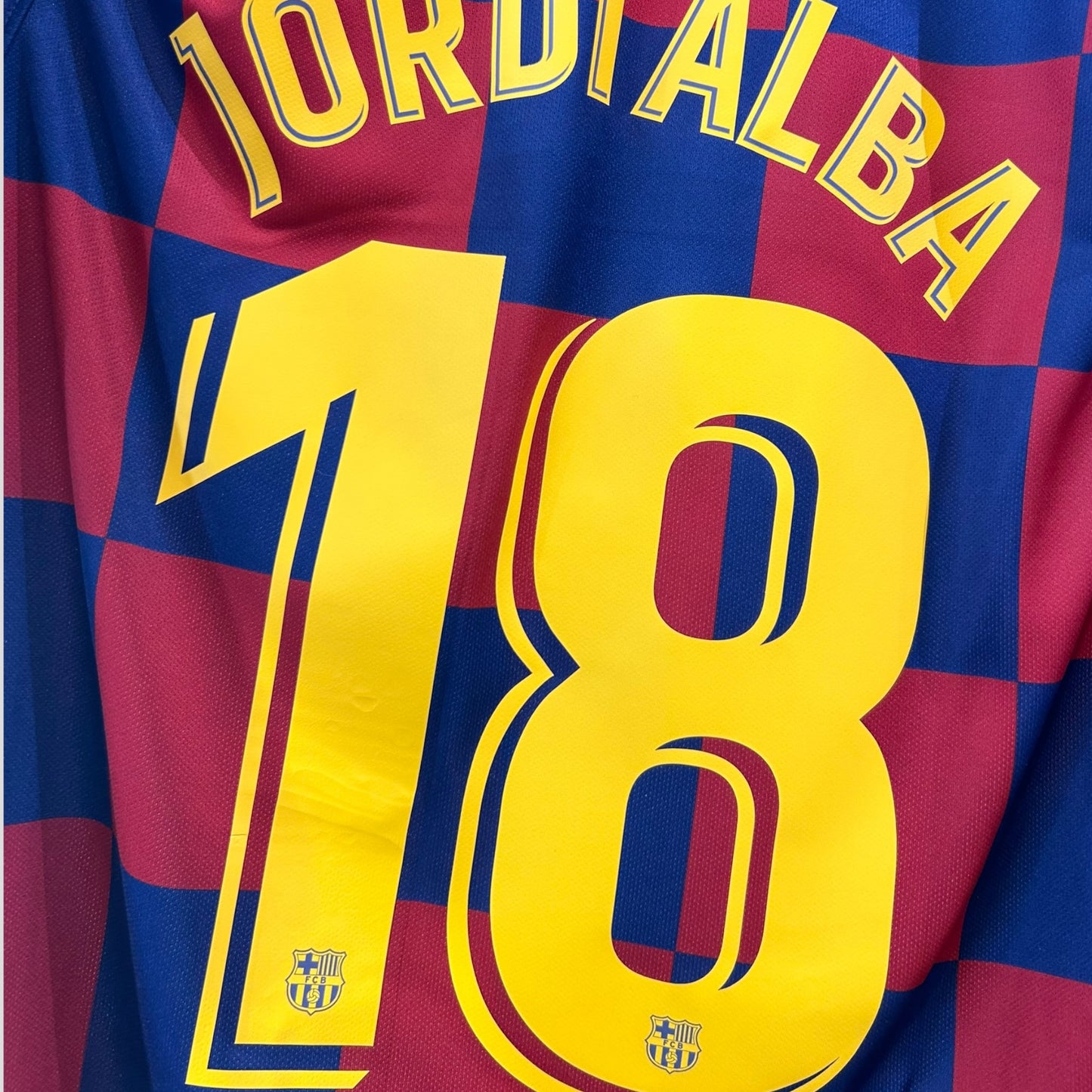 FC Barcelona 2019/20 Home - Jordi Alba 18 (Large)