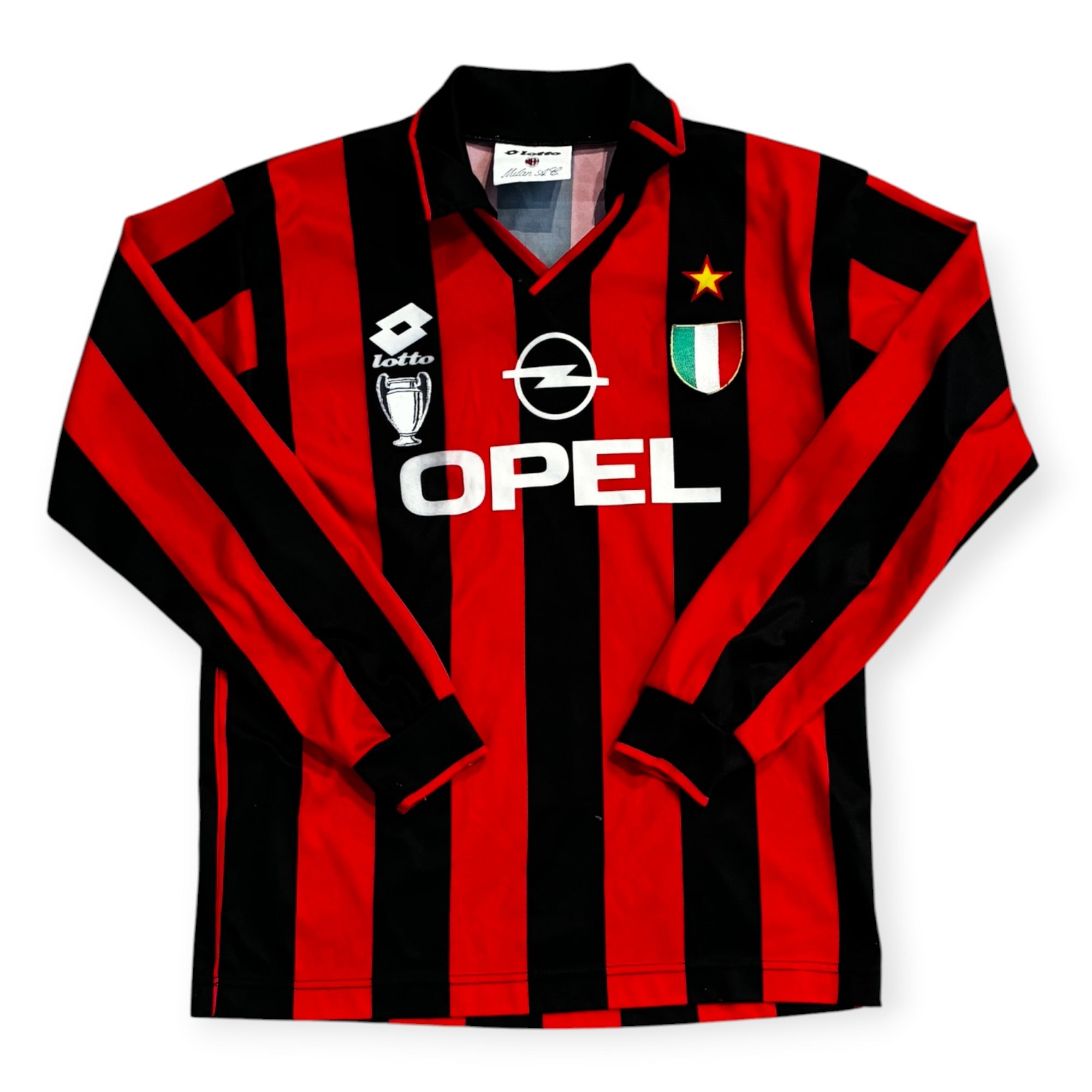 AC Milan 1995/96 Home Long Sleeve (XS)