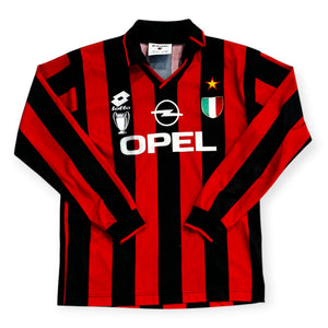 AC Milan 1995/96 Home Long Sleeve (XS)
