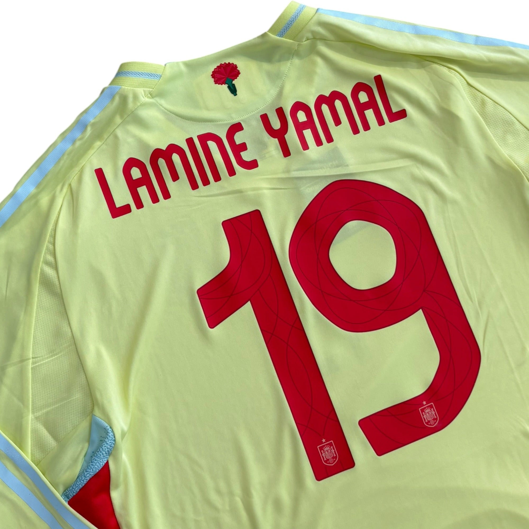 Spain 2024 Away Long Sleeve Player Version - Lamine Yamal 27 (XXL)