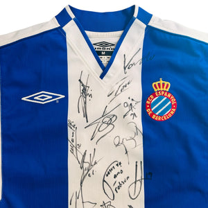 RCD Espanyol 2003/04 Home Squad Signed (Medium)