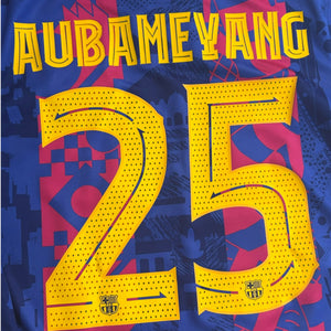 FC Barcelona 2021/22 European Home - Aubameyang 25 (Medium)