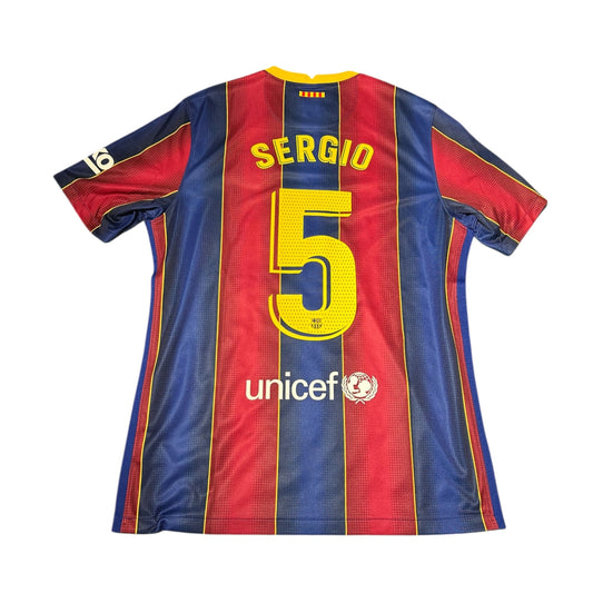 FC Barcelona 2020/21 Home - Sergio 5 (Large)