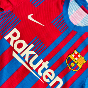 FC Barcelona 2021/22 Home - Aubameyang 25 Player Version (Small)