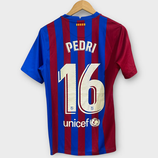 FC Barcelona 2021/22 Home + Shorts - Pedri 16 (Small)