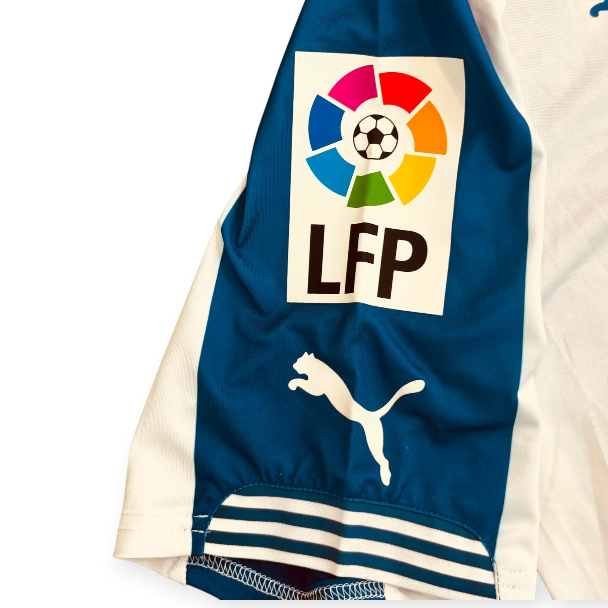RCD Espanyol 2014/15 Home Match Worn Supercopa Catalunya vs Barça Alex Fernandez 7 (XL)
