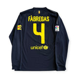 FC Barcelona 2011/12 Away Long Sleeve - Fabregas 4 (Large)