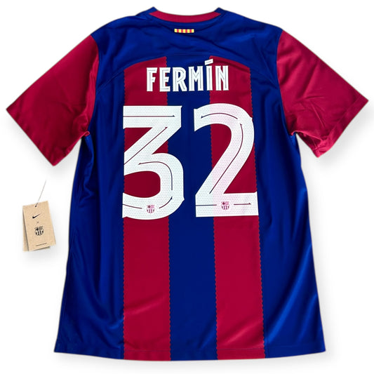 FC Barcelona 2023/24 Home *Brand New* - Fermín 32 (Large) - KITLAUNCH