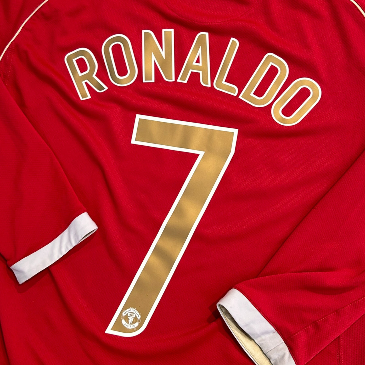 Manchester United FC 2006/07 Home Long Sleeve - Ronaldo 7 (Medium) - KITLAUNCH