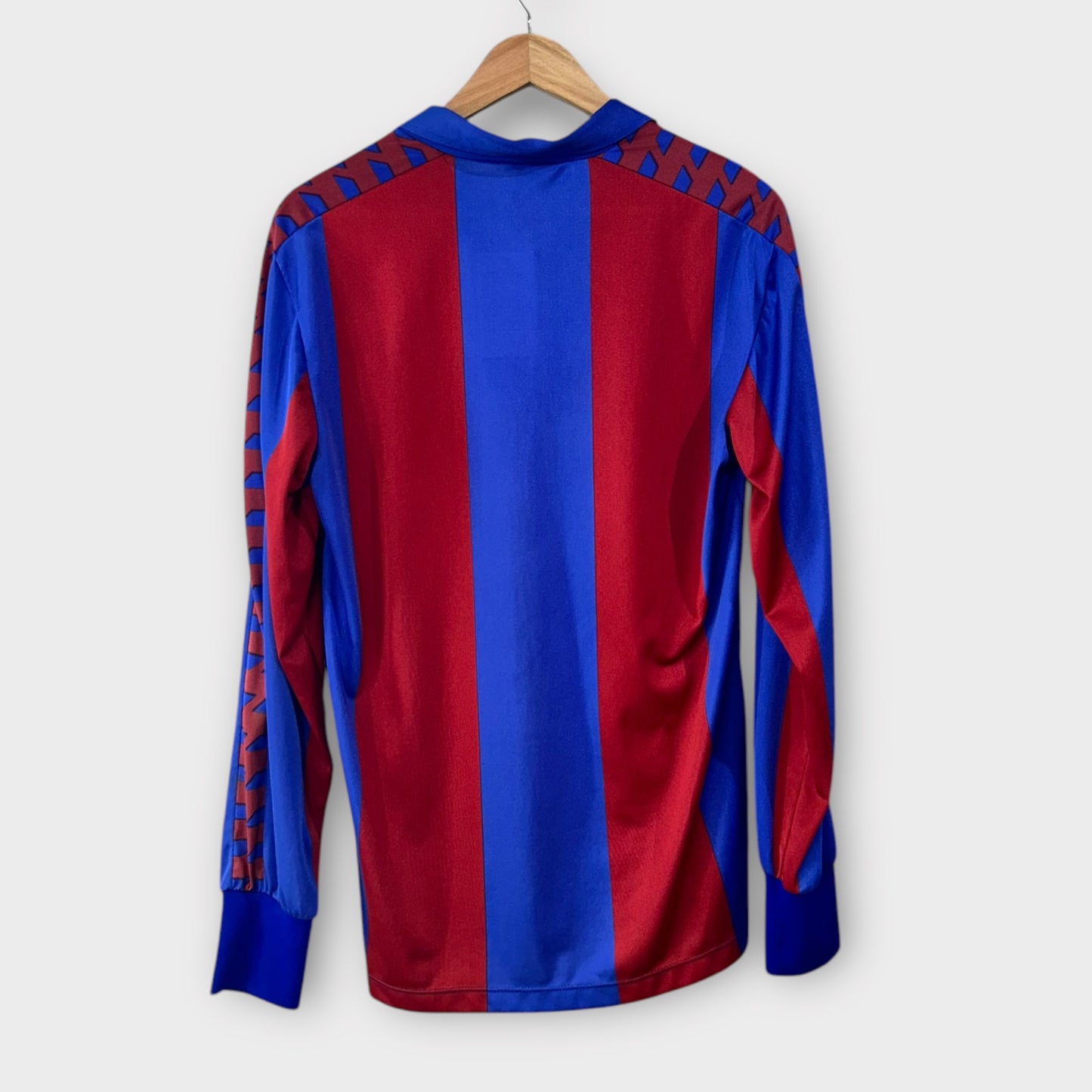 FC Barcelona 1982/89 Meyba Long-Sleeve Home Shirt (Medium)