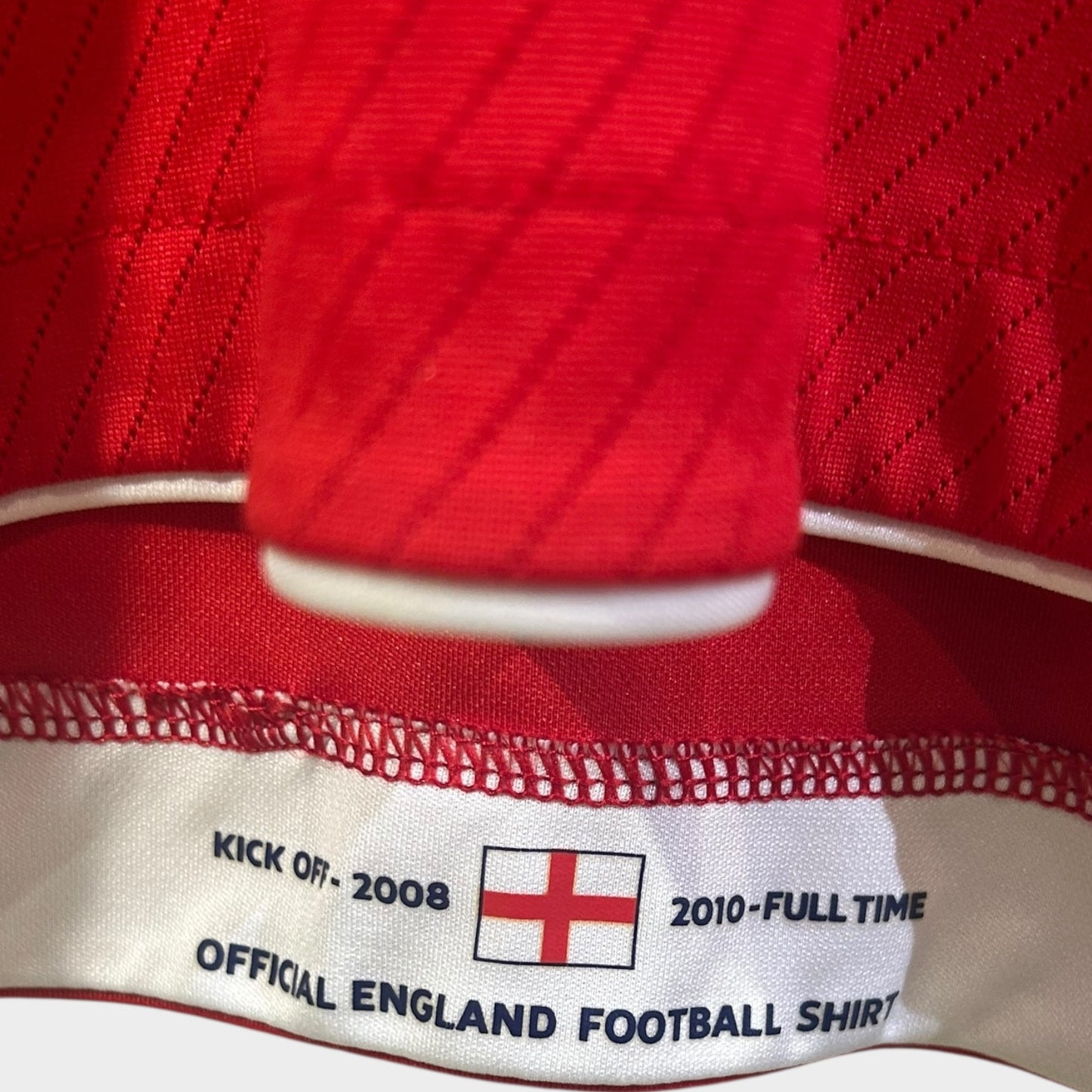 England 2008 Away Long Sleeve - Beckham 7 (Medium)