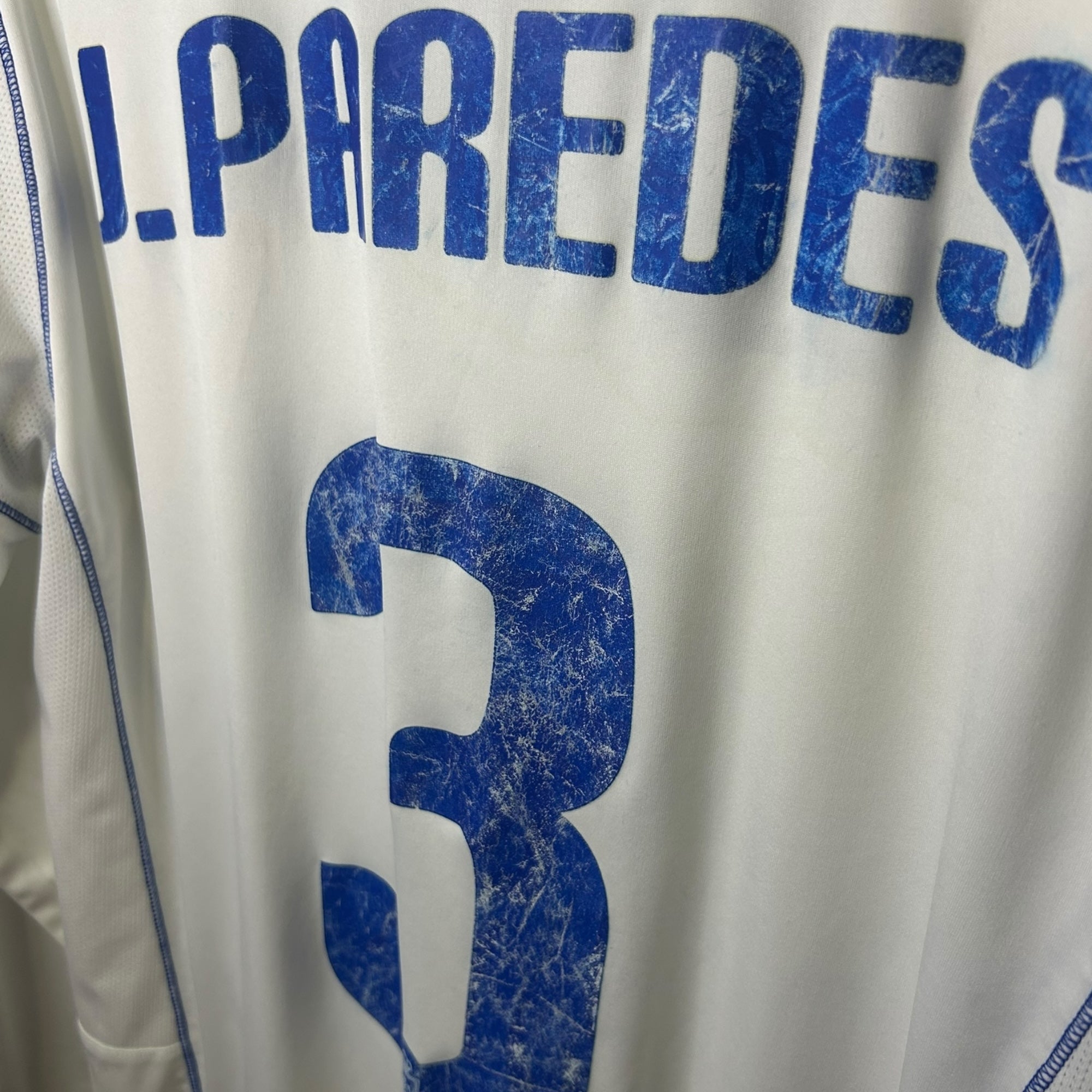 Real Zaragoza 2012/13 Home Match Issue L/S - J.Paredes 3 (Large) - KITLAUNCH