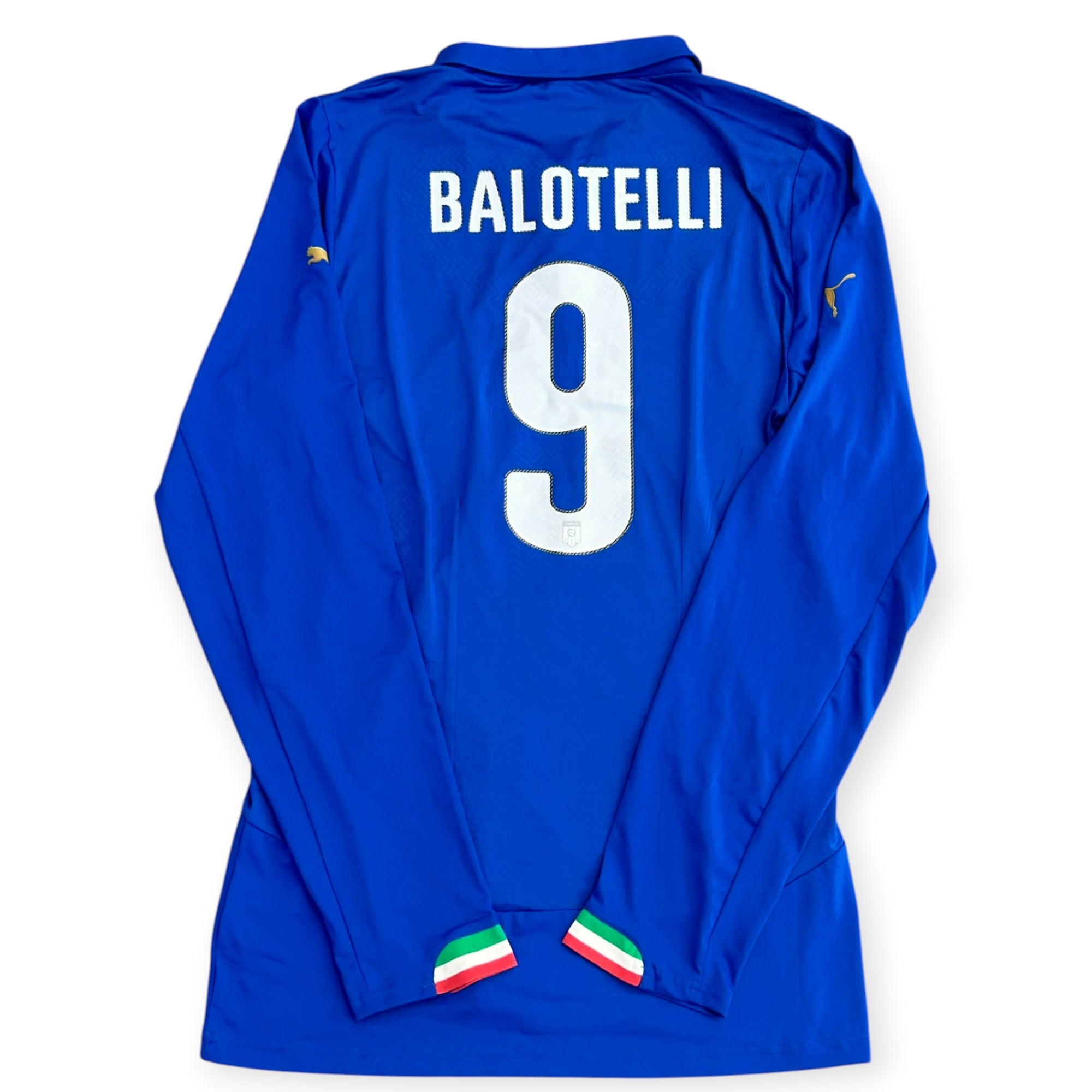 Italy 2014 Home Long Sleeve - Balotelli 9 *Brand New* (3XL, fits XL)