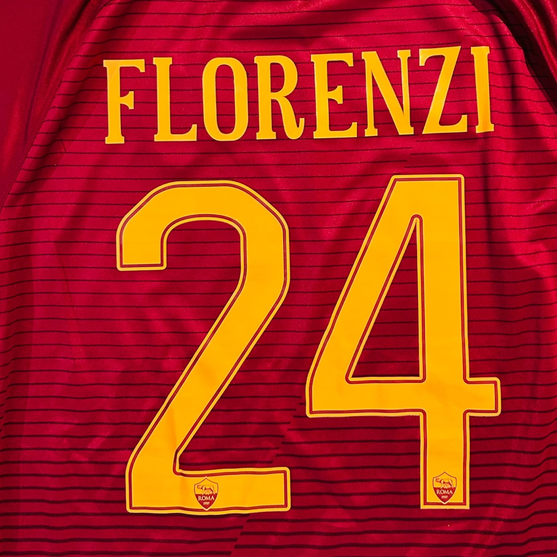 AS Roma 2015/16 Home - Florenzi 24 (Large) - KITLAUNCH