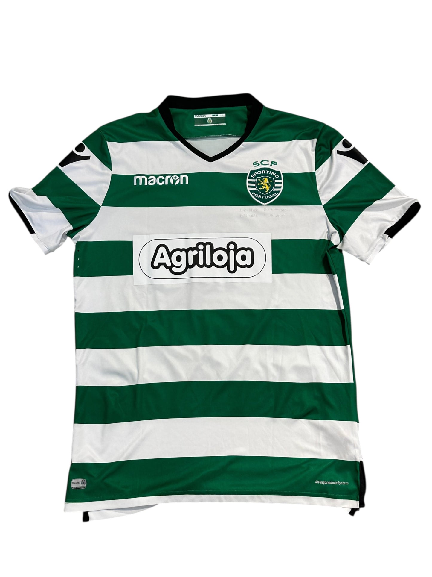 Sporting CP 2017/18 Youth Home Shirt Match Issue #9 (Large)
