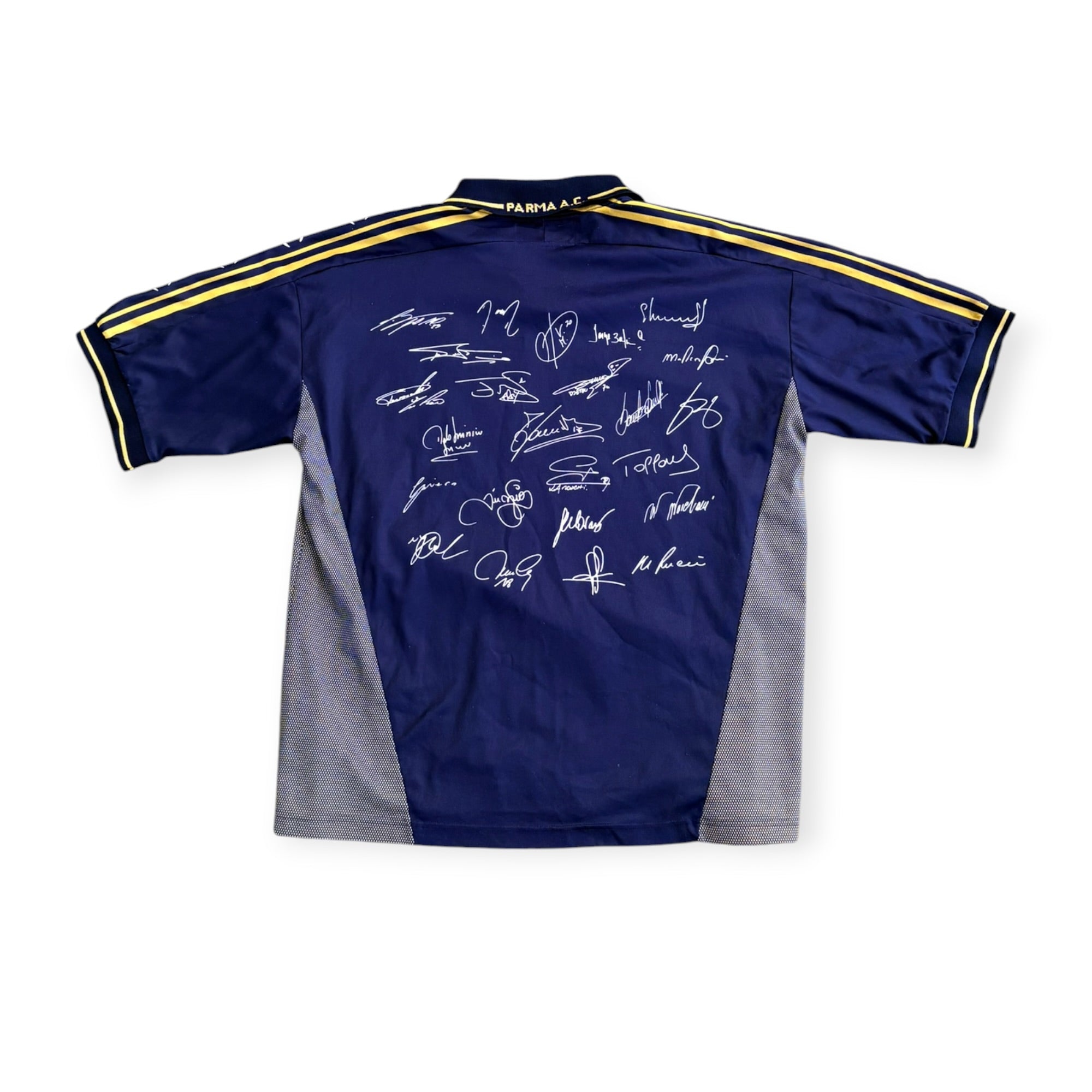 Parma Calcio 2001/02 Away Shirt Screen Signed  (XL) - KITLAUNCH