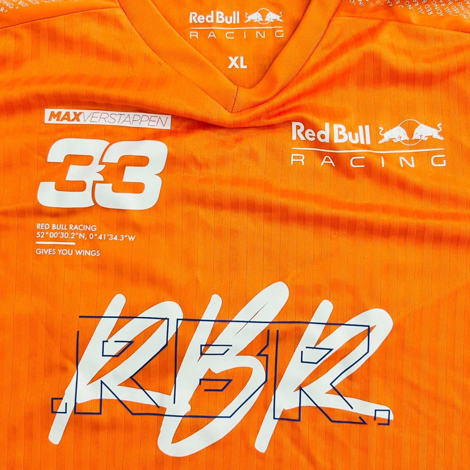 Red Bull Racing Max Verstappen Oranje Tee (XL)