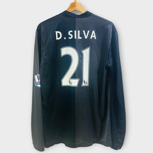 Manchester City 2013/14 Away - David Silva 21 L/S (Medium)
