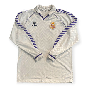 Real Madrid 1986 Home Long Sleeve - #8 (Large) - KITLAUNCH