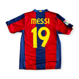 FC Barcelona 2007/08 Home - Messi 19 (Small)