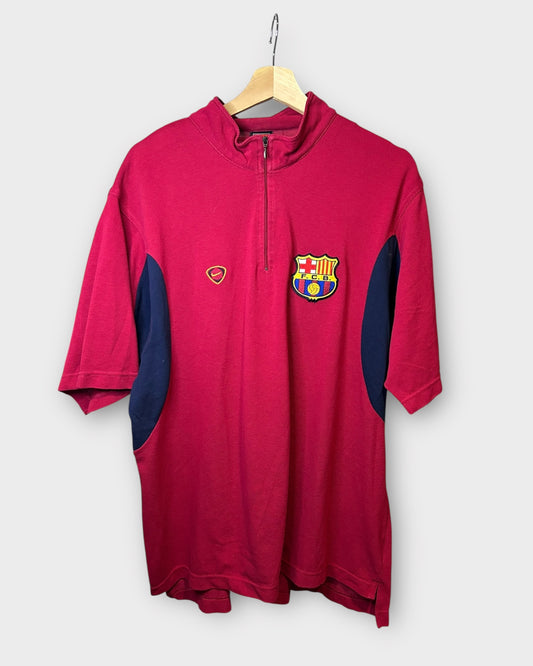 FC Barcelona 2000/01 Nike 1/4 Zip Polo (M)