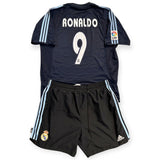 Real Madrid 2003/04 Away + Shorts - Ronaldo 9 (Large) - KITLAUNCH