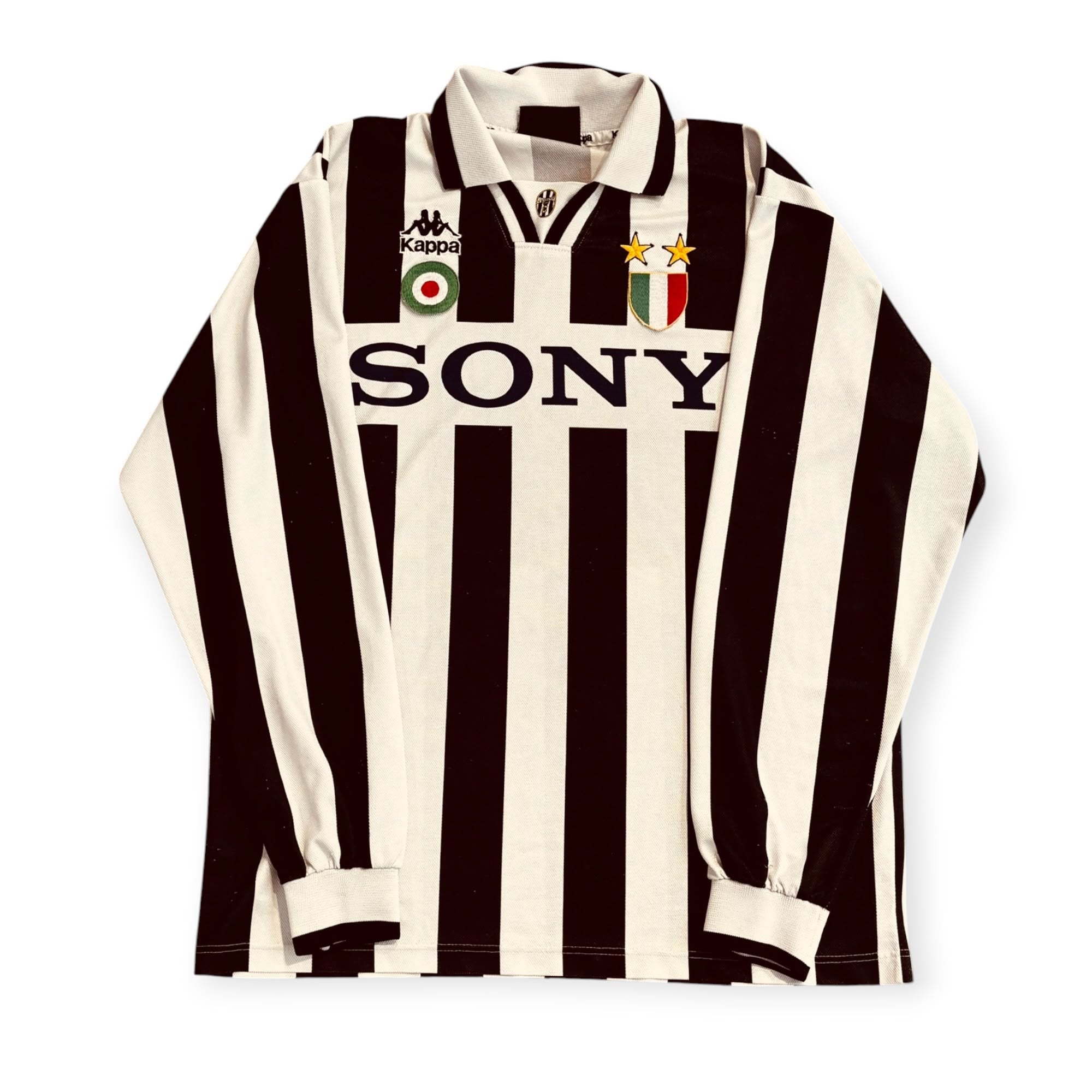 Juventus FC 1995/97 Home Long Sleeve (Large)