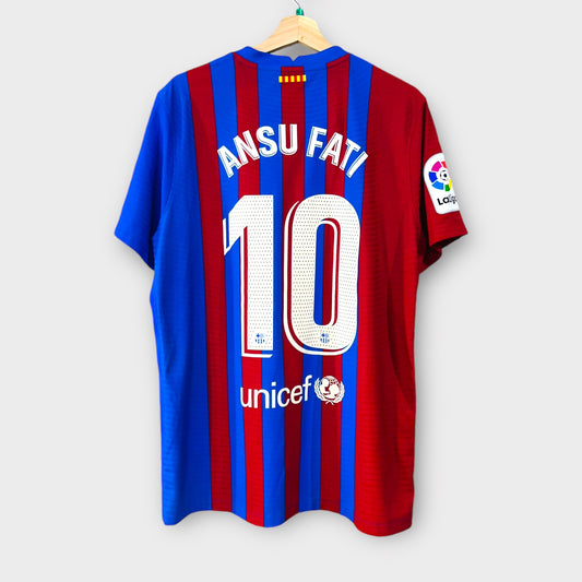 FC Barcelona 2021-22 Home - Ansu Fati 10 'Player Version' (XL)