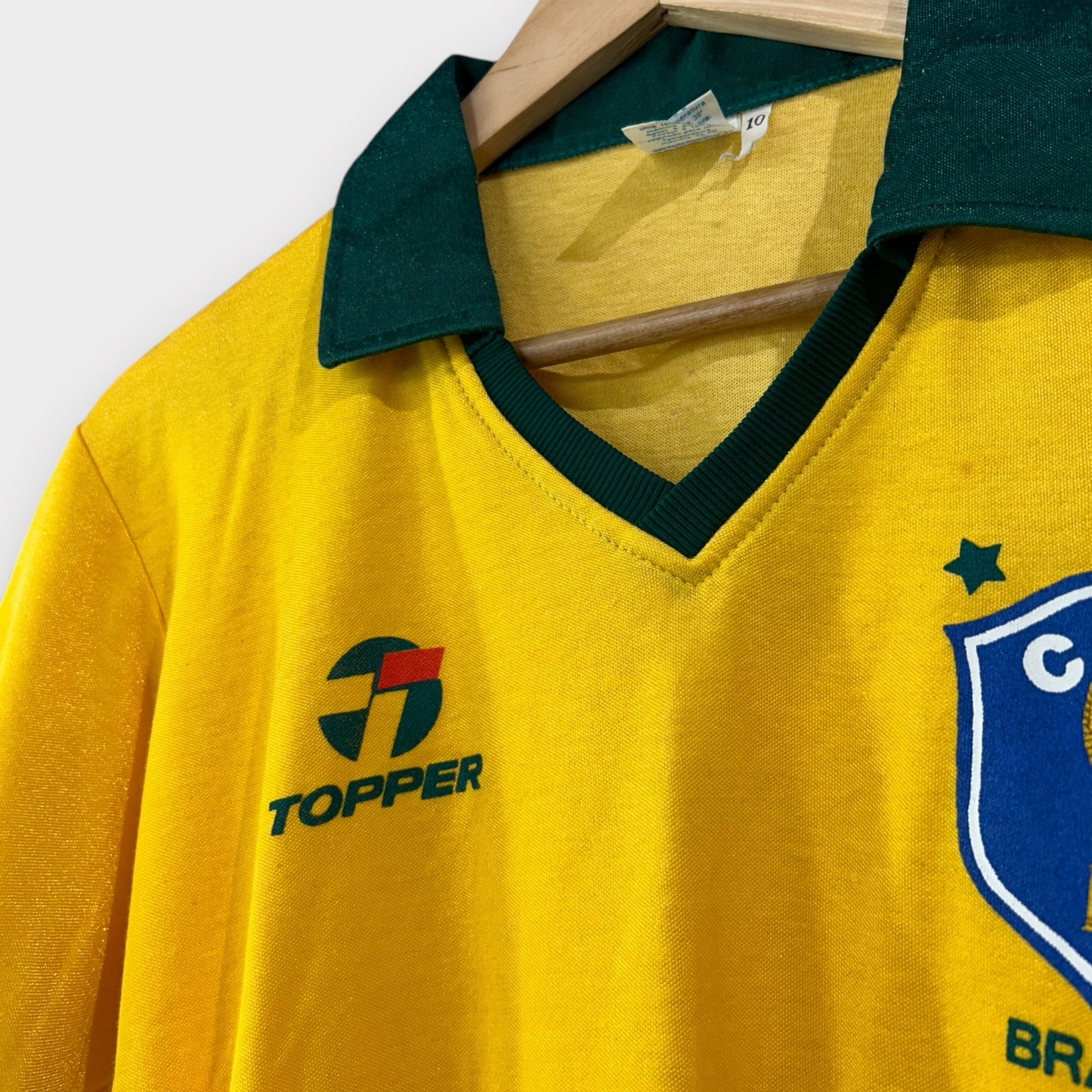 Brazil 1986 Original Topper Home Shirt (Small)