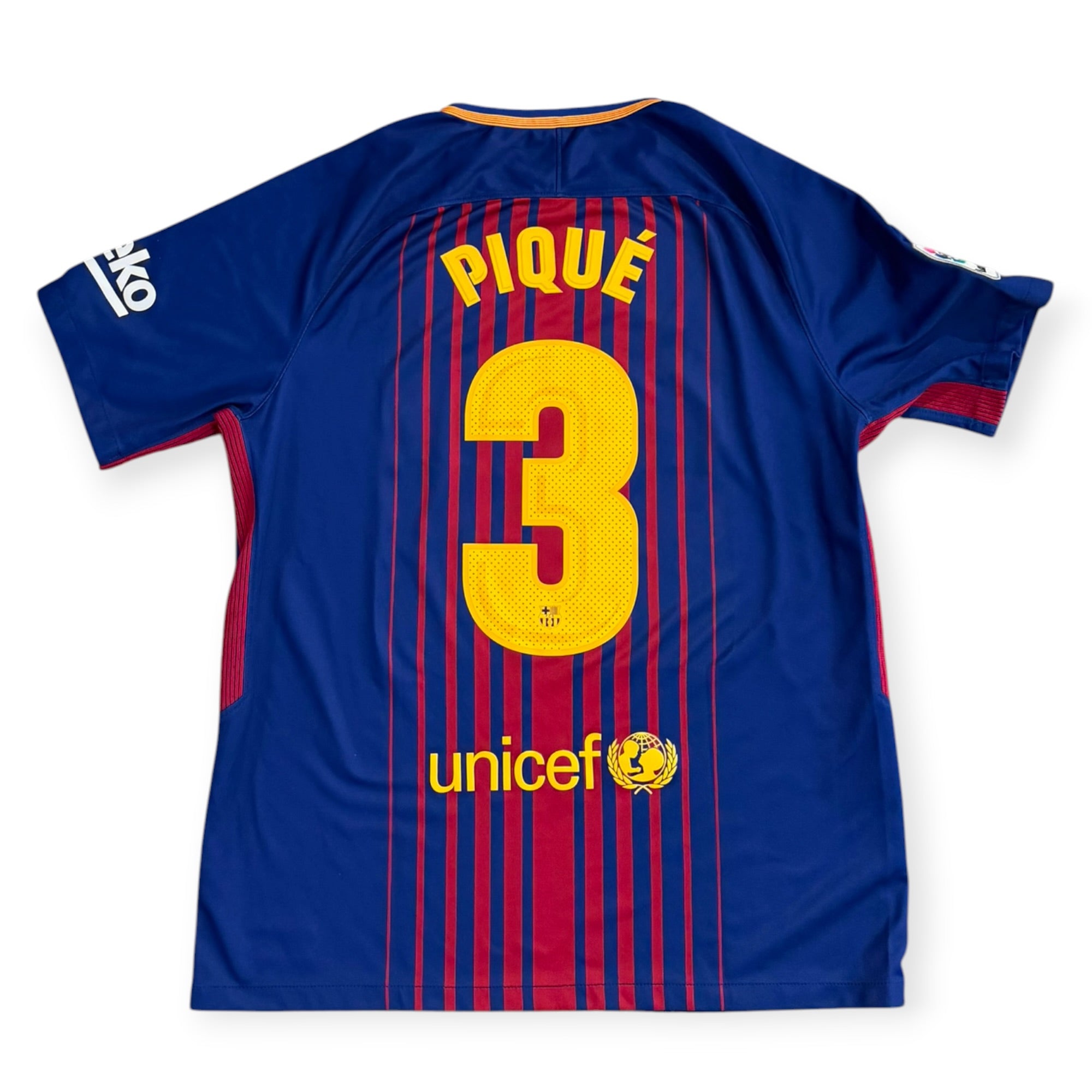 FC Barcelona 2017/18 Home - Piqué 3 (Large)