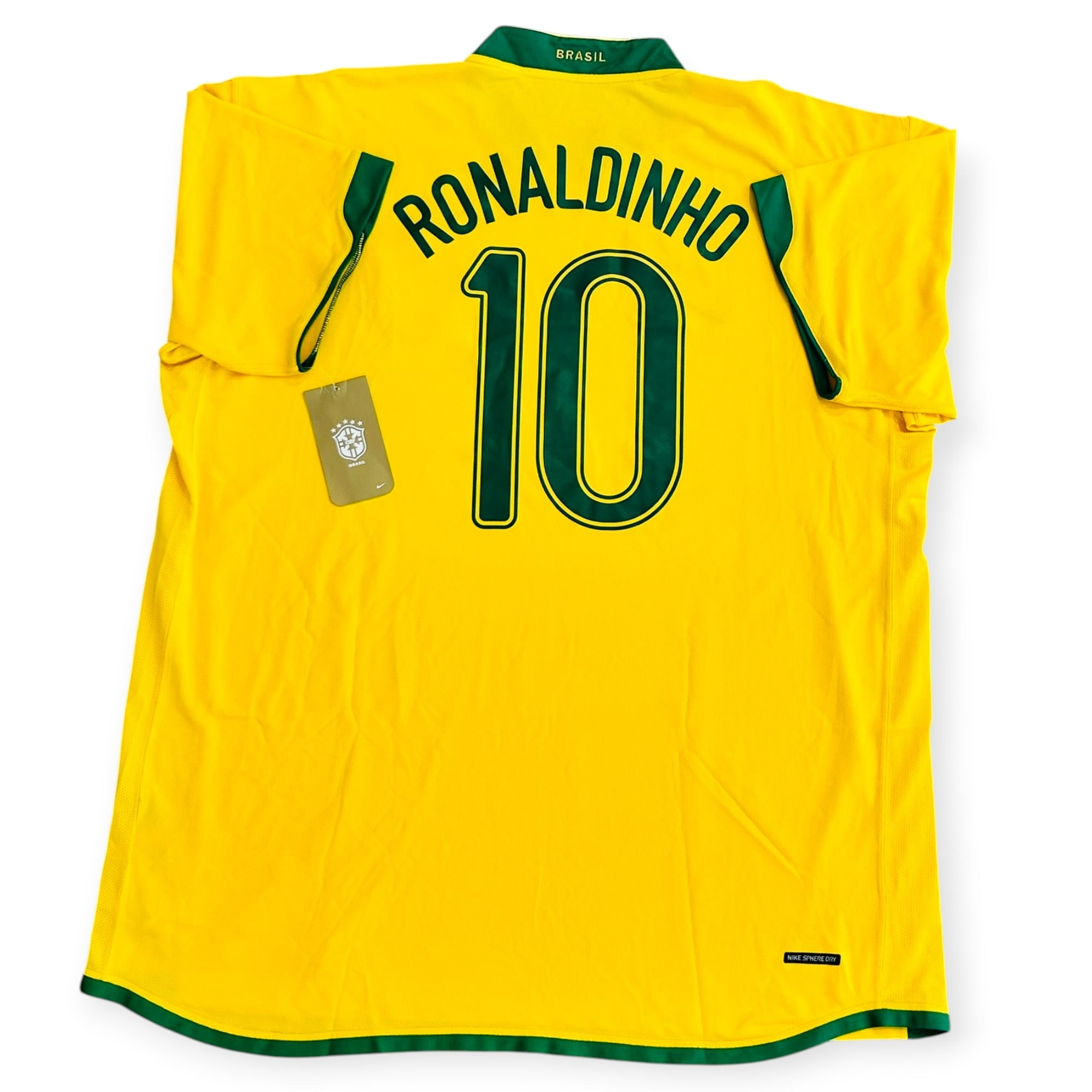 Brazil 2006 Home *Brand New* - Ronaldinho 10 (3XL)