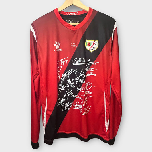 Rayo Vallecano 95 year anniversary squad signed limited edition shirt