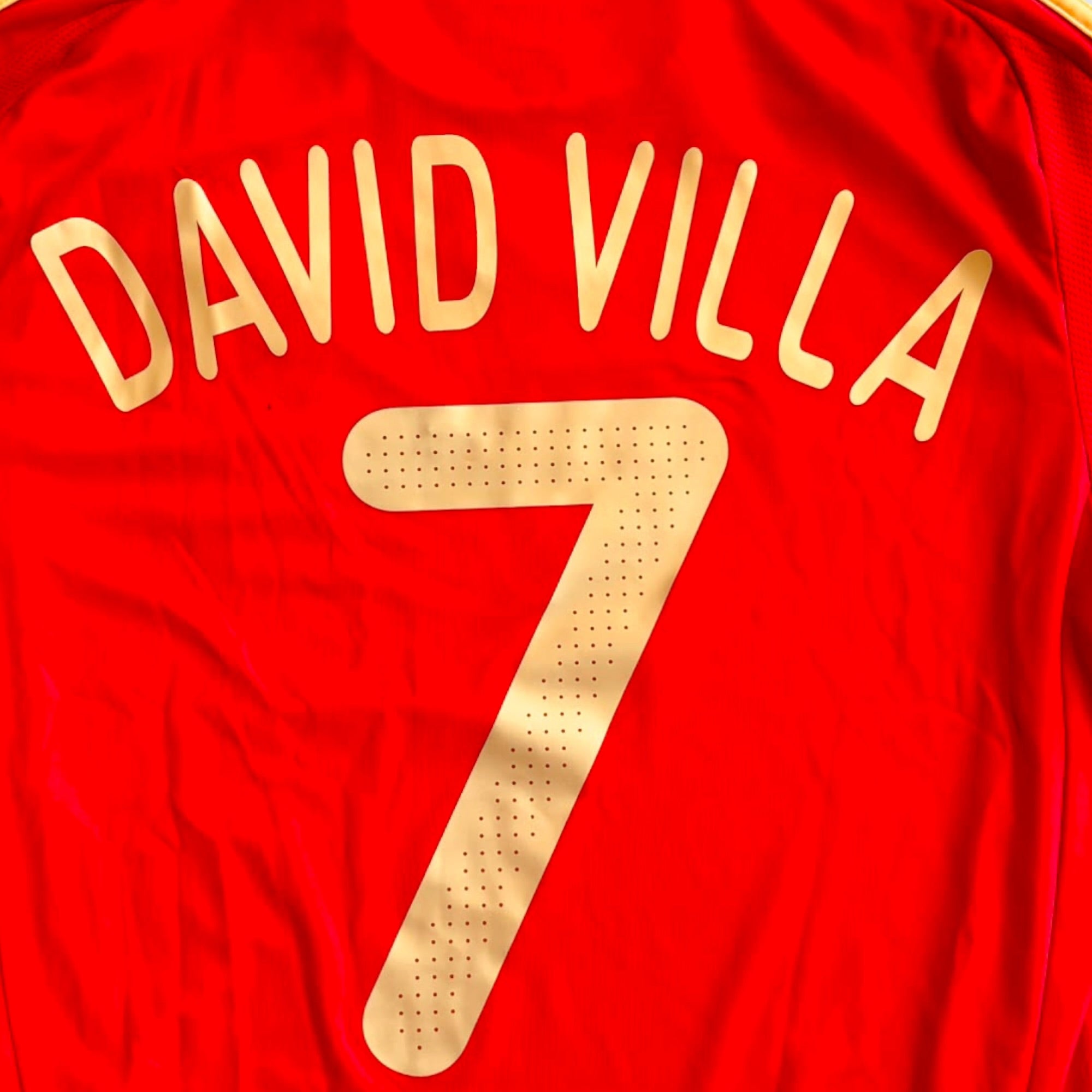 Spain 2008 Home - David Villa 7 (Medium)