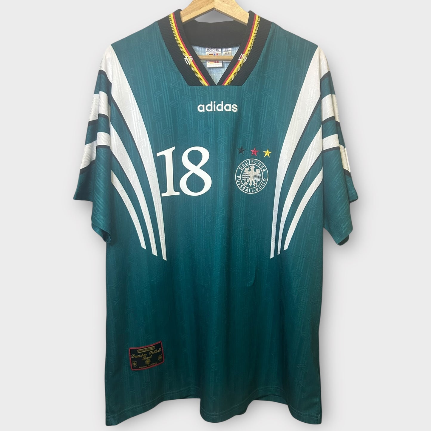 Germany 1996/98 Adidas Reissue Away - Klinsmann 18 (XL)
