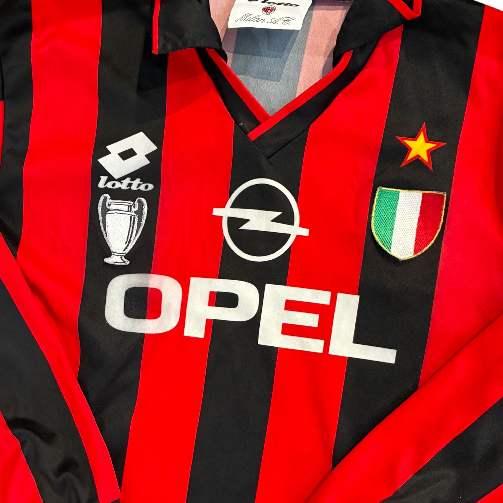 AC Milan 1995/96 Home Long Sleeve (XS)