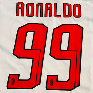 AC Milan 2007/08 Away - Ronaldo 99 *Sample Shirt* (Large) - KITLAUNCH